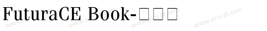 FuturaCE Book字体转换